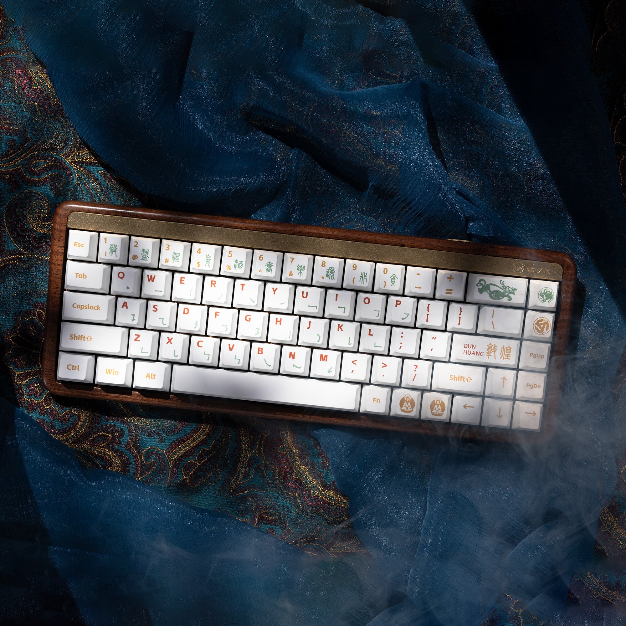XVX Dunhuang Themed Cherry Profile Dye-Sub PBT Keycaps 212-Key Full Set
