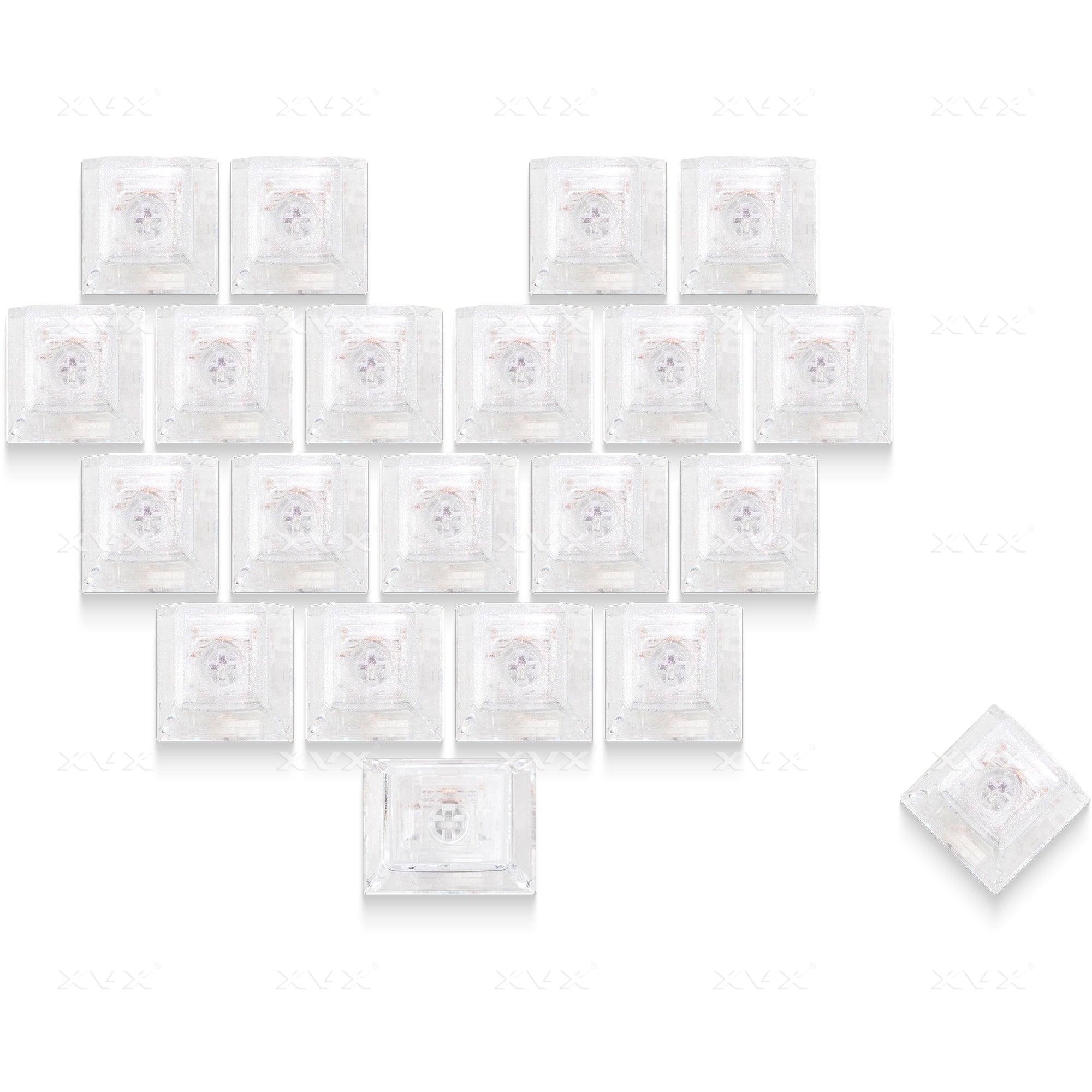 XVX Fizz 21-Key Heart Layout Cherry Profile Keycap Set