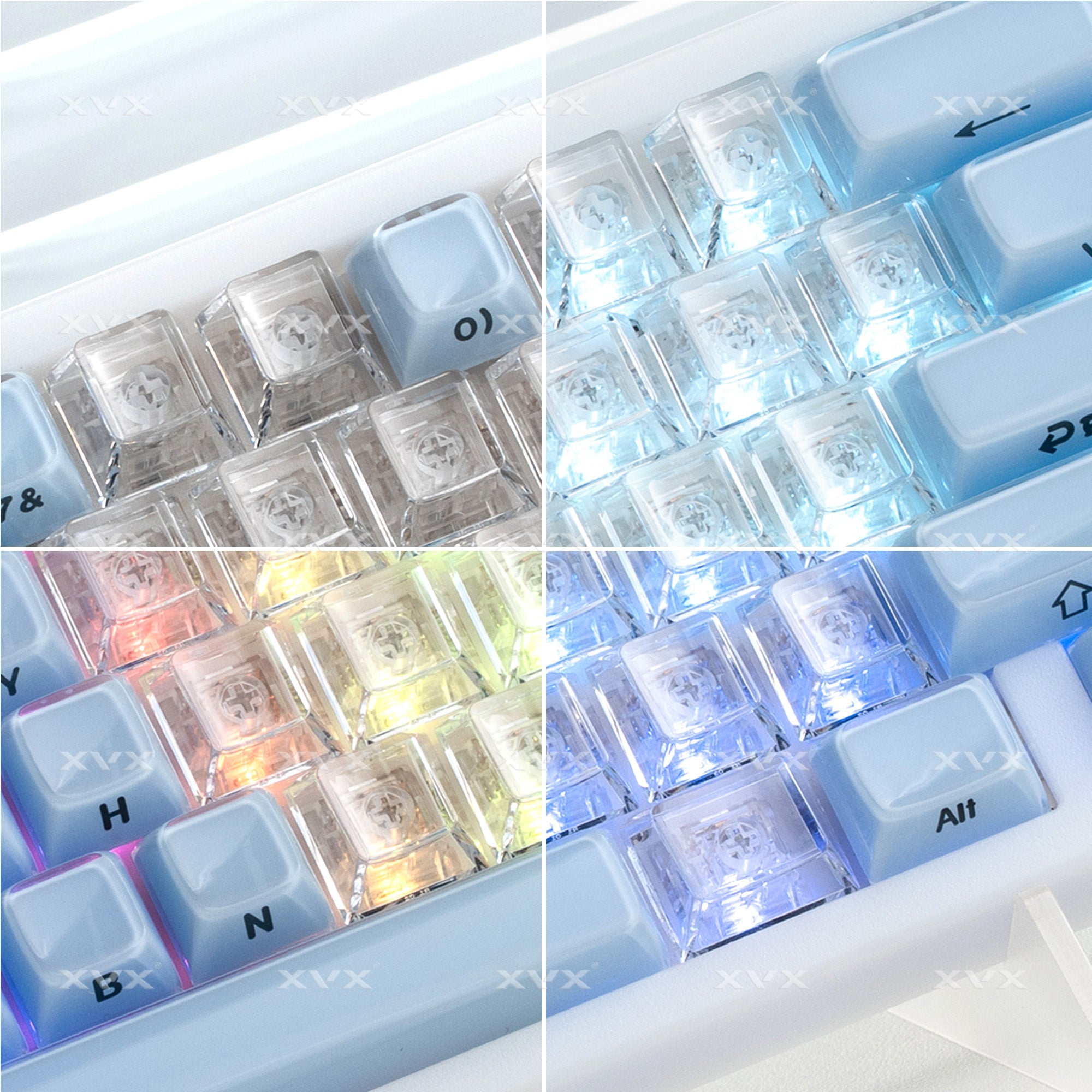 XVX Fizz 21-Key Heart Layout Cherry Profile Keycap Set
