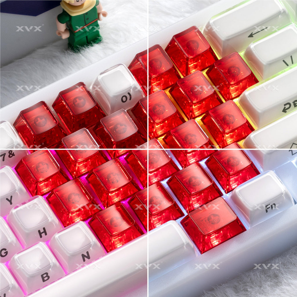 XVX Fizz 21-Key Heart Layout Cherry Profile Keycap Set
