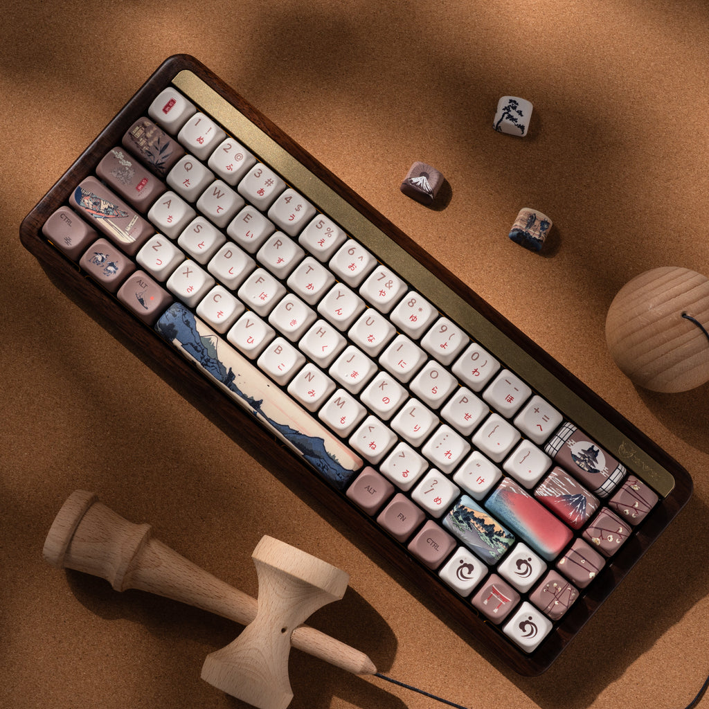 XVX U-kiyoe Fugaku (冨嶽) Series Ceramic Glaze Textured MOA Profile Keycap Set