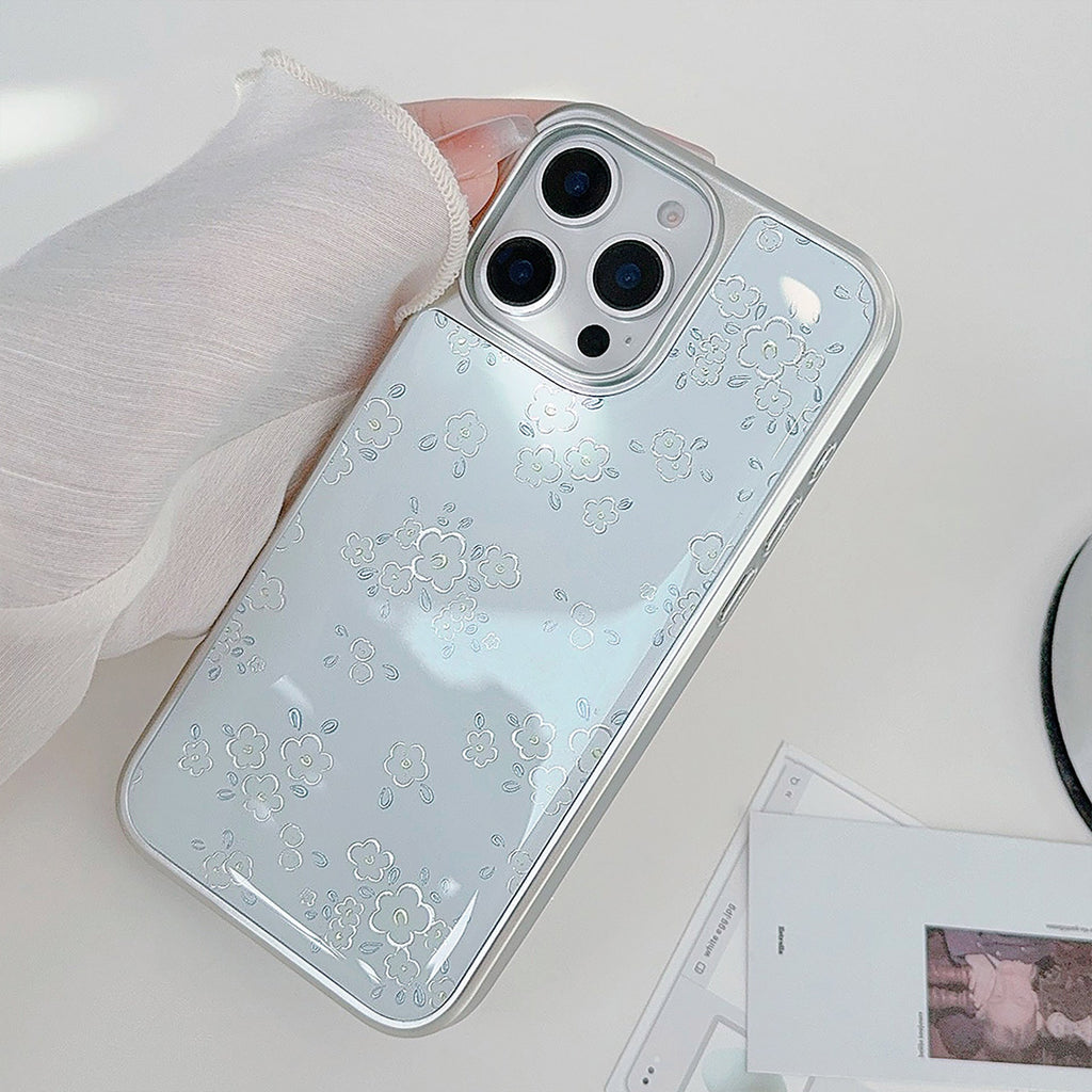 Gilt ins fresh flower apple 16pro max mobile phone case iphone15 Epoxy 17 suitable for huawei mate70